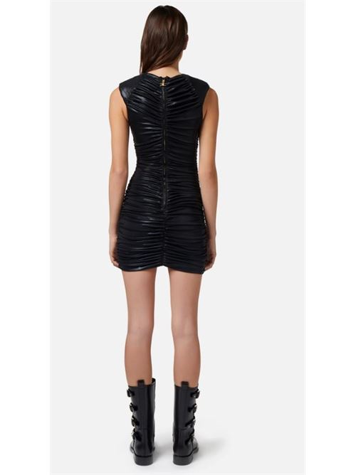 Draped metallic jersey minidress ELISABETTA FRANCHI | AB52842E2.110